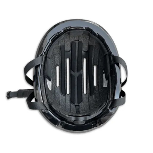 kerékpár fejvédő LED világítással CITYLIGHT, M (55-58), unisex, fekete, LYNX