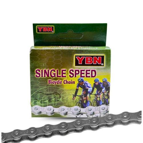 kerékpár lánc 1/2 x 1/8 S410H Egysebességes 116 tagú, erősített, Szakítószilárdság: 1000 kgf. szín: barna. YBN
