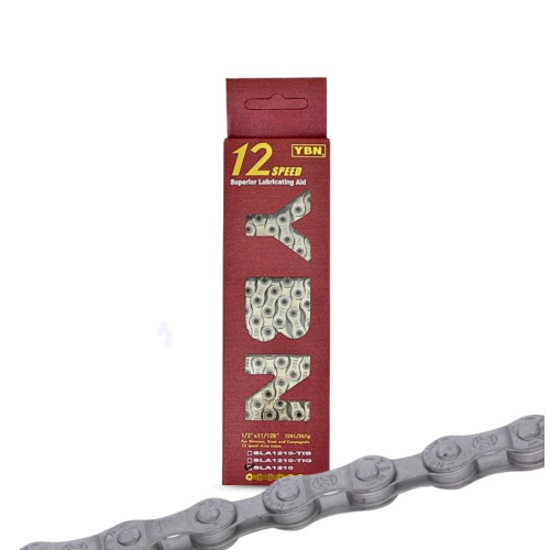 kerékpár lánc 1/2 x 11/128 S12-S2 12 sebesség, 126 tagú. Szín: ezüst. YBN