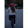 kerékpár fejvédő piros led világítás BRIGHT