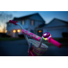kerékpár csengő pink unikornisos, színes led világítással BRIGHTZ