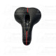 kerékpár nyereg Selle Monte Grappa Vela női komfort fekete/piros/ezüst elasztomeres súly:650g méret:250x190 mm
