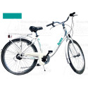 LYNX Kerékpár 28" 3 seb. 18" váz white-turkiz UNISEX CARIBBEAN- CITY ( súly: 15,4 kg)