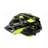 kerékpár fejvédő FLASH, M (55-58), unisex fekete-zöld, stabil szerkezet, szilárdabb és tartósabb,állítható hevedercsatt, könnyeb