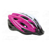 kerékpár fejvédő SWAN, M (55-58), női, fehér-pink alakítható szerkezet, szilárdabb és tartósabb,állítható hevedercsatt, könnyeb