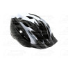 kerékpár fejvédő SWAN, M (55-58), unisex, fehér-fekete, alakítható/stabil szerkezet, szilárdabb és tartósabb,állítható hevedercs