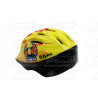 kerékpár fejvédő SAM a TŰZOLTÓ, S (51-54), gyerek, sárga, alakítható szerkezet, szilárdabb és tartósabb,állítható hevedercsatt, 