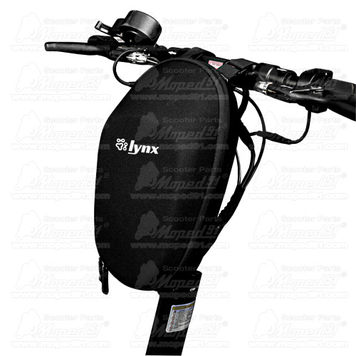 kerékpár táska, roller táska kormányra 30x16,5x14,5 cm, anyaga: EVA kemény héjú anyag, vízálló, súly: 320G, fekete, LYNX