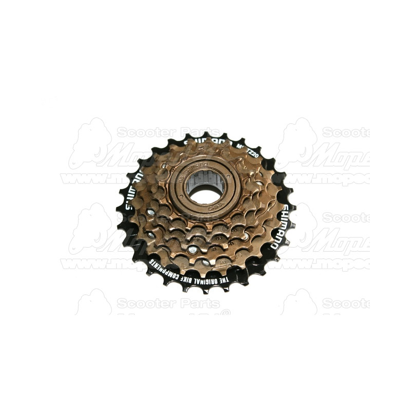 MTB racsni 6 sebességes SHIMANO MF-TZ500 14-28 fogszám (14-16-18-21-24-28) LYNX Német Minőség